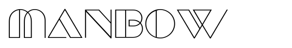 Manbow font preview